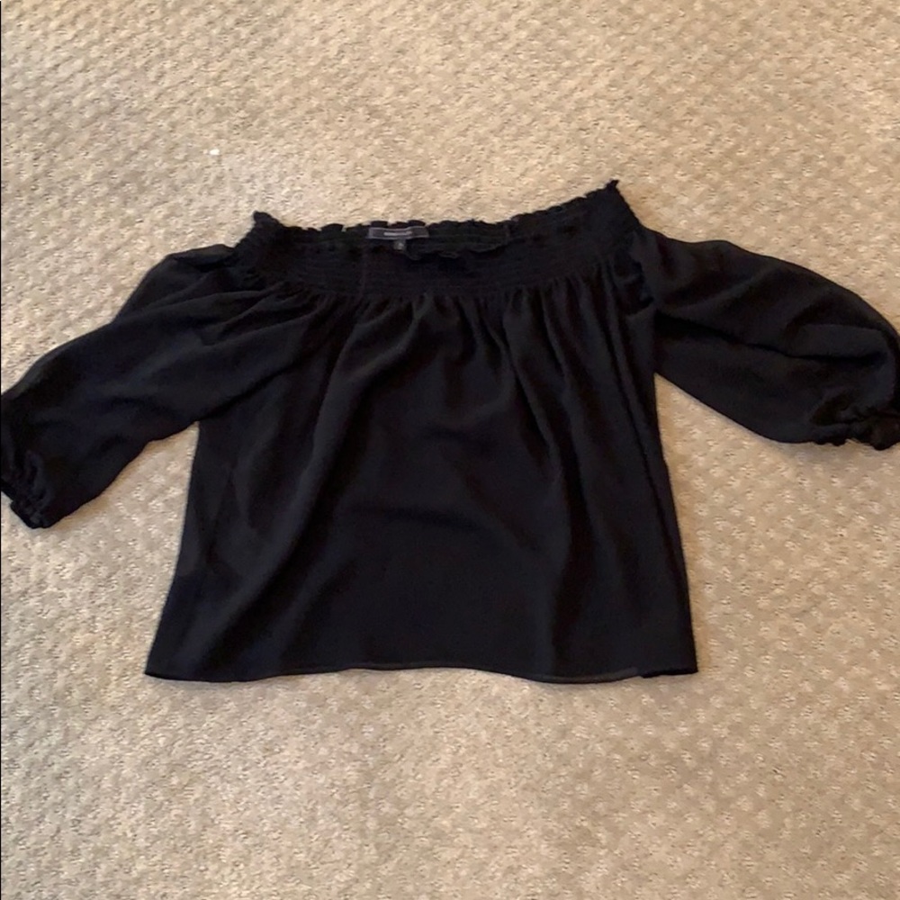 Off the shoulders black bcbg blouse size m